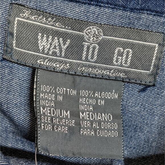 Way to Go vintage denim top teddy bears NWT size M - Picture 7 of 9